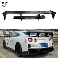 Подходит для Nissan GTR35 из углеродного волокна заднее крыло TOP спойлер двухслойный световой фонарь
