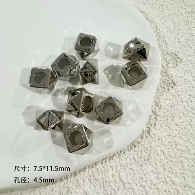 Plastic CCB multi-sided cube Zərgərlik ara hissələri - 75mm115mm-silver-300-pcspack