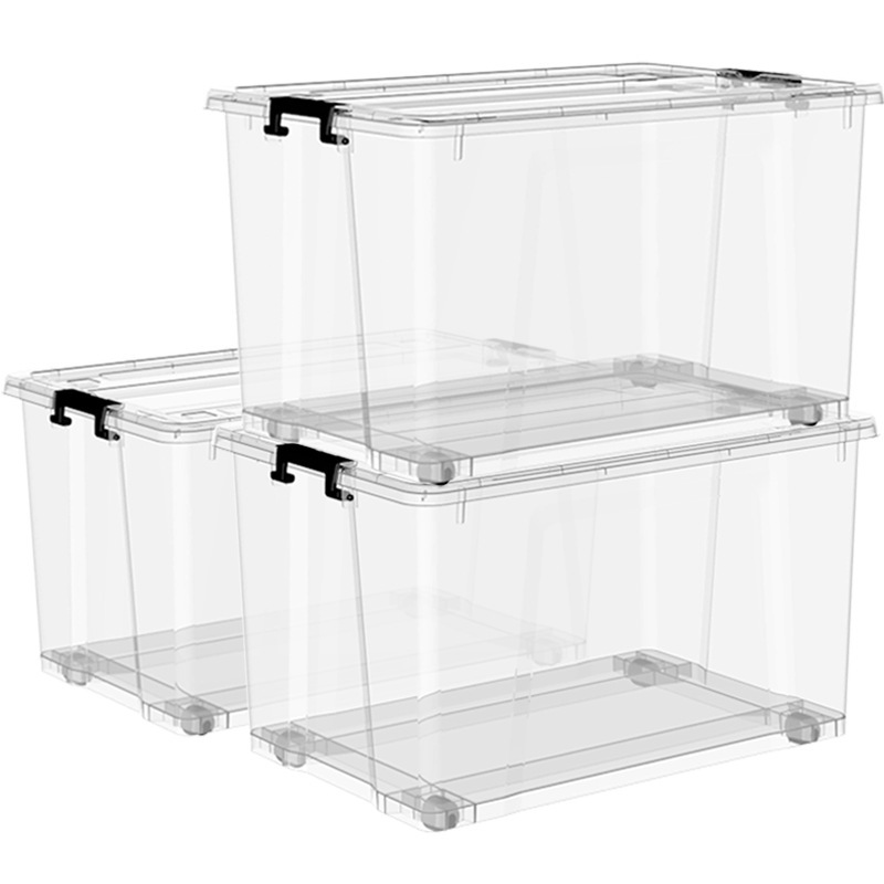 送料無料プラスチック収納ボックス車輪付き家庭用衣類おもちゃキルト子供文具整理ボックス収納ボックスマルチカラー|undefined