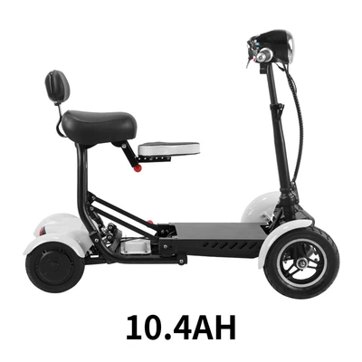 Mini Foldableing 36V Electric Four-Wheel Scooter for Men and Women, Battery Scooter for the Elderly, Cross-Border Model, Drop Shipping (Qatlanan elektrik velosipedlər) - 36v104ah-white-model