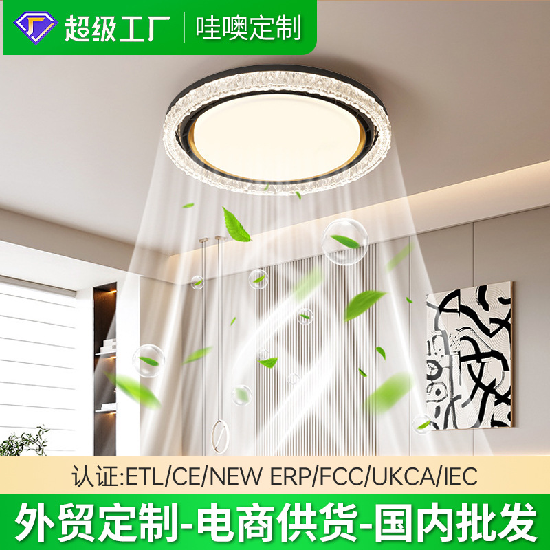Wow, Custom Bedroom Bladeless Fan Light, Modern Minimalist Dining Room Ceiling Fan Light, Full Spectrum Eye Protection Ceiling Light
