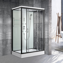家用整體淋浴房一體式方形保溫廚房浴室小戶型簡易鋼化玻璃圓弧帶