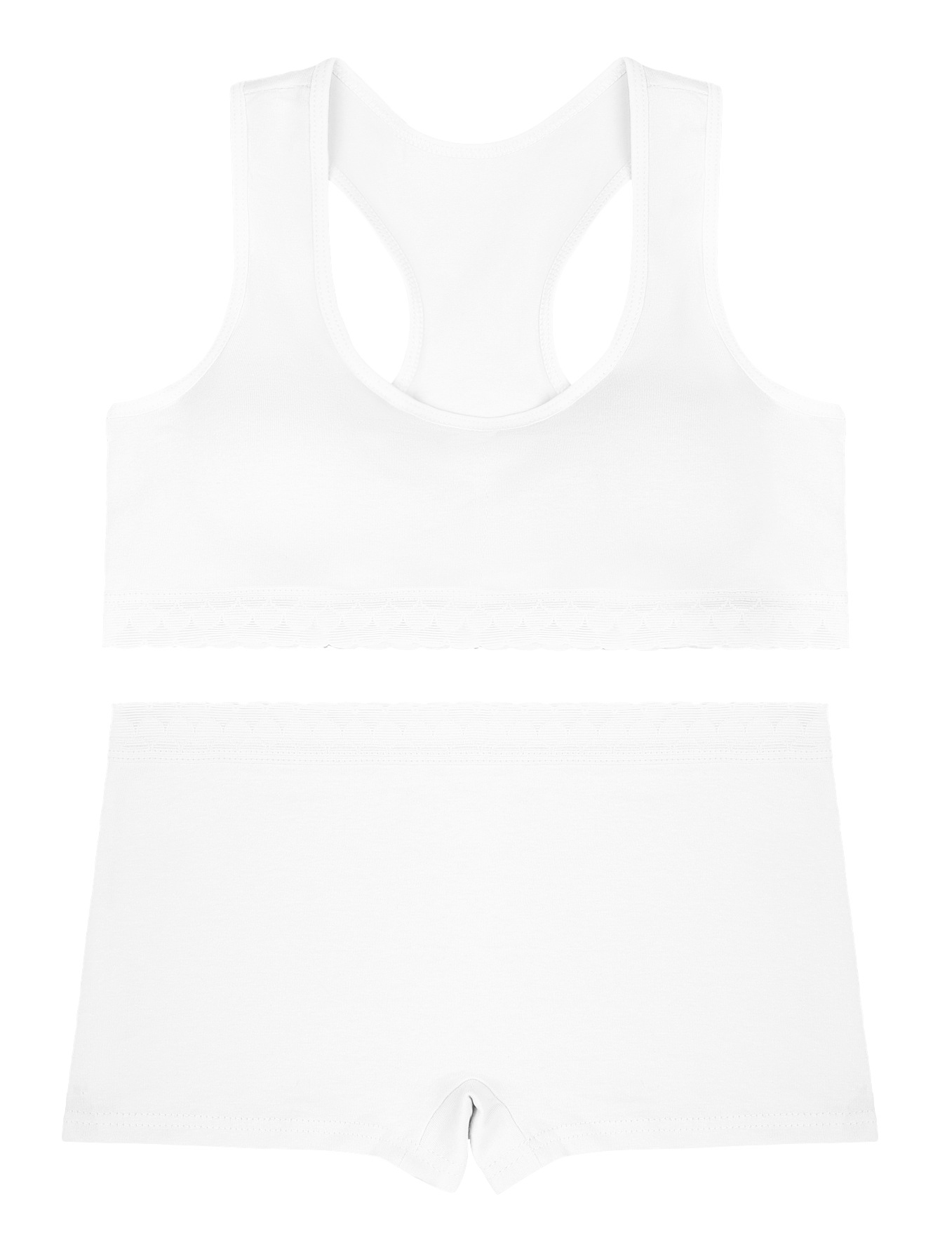 Sujetador deportivo para niñas sin anillo de acero, período de desarrollo cómodo de algodón, ropa interior de chaleco de encaje para niñas de 12-16 años