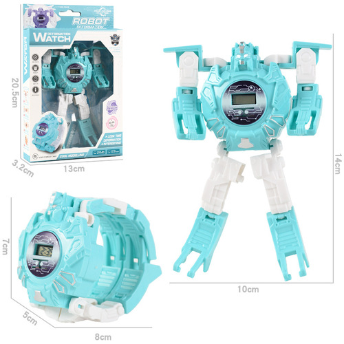 Creative children's day educational deformation character toys boys and girls student gifts robot electronic watch street stall