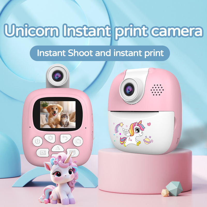 # Xiaohongshu Disparo transfronterizo instantáneo HD Impresión de cámara para niños Cámara fotográfica Polaroid Imprimible Recubricolaje