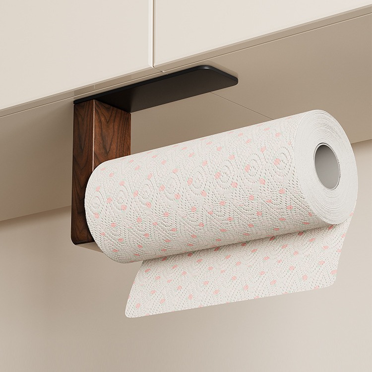 Black walnut - Kitchen tissue rack/plastic film rack