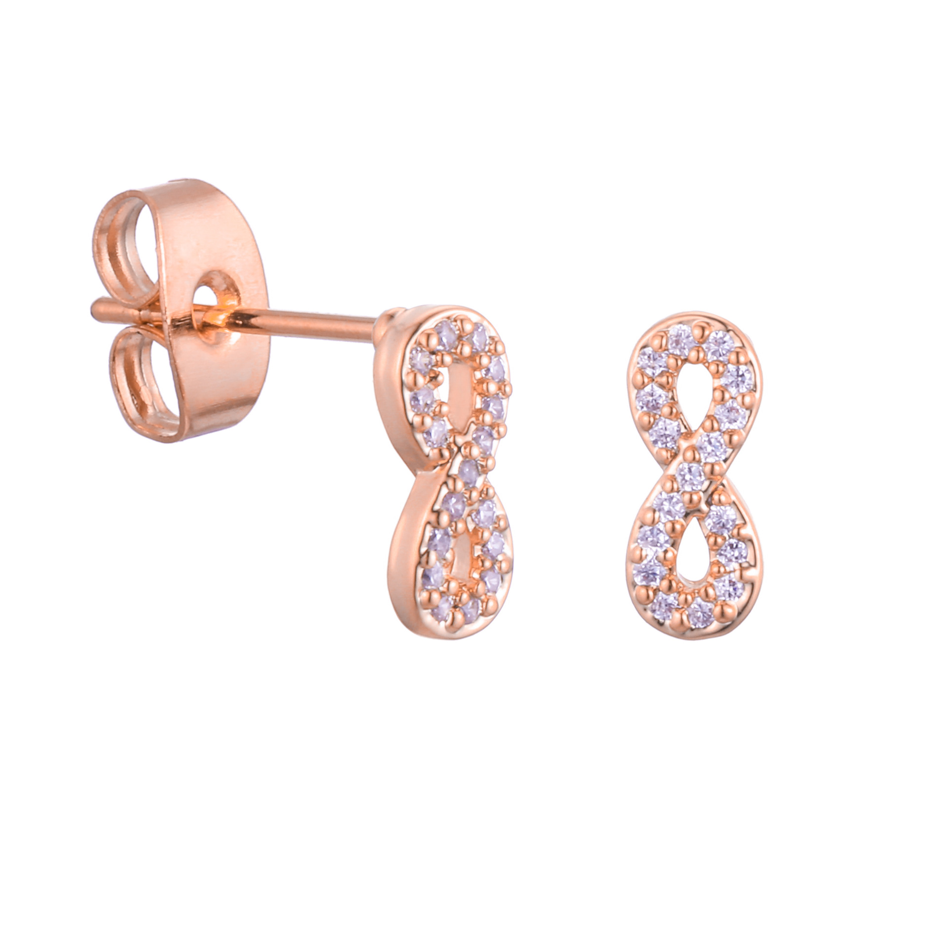 Chihang Jewelry European and American Cross-Border Fashion Personalized Letter Earrings with Diamonds Wholesale Trendy Earrings