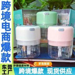 外贸电动剥蒜器蒜泥器拉蒜器绞肉机小型搅拌机捣蒜器小电器出口