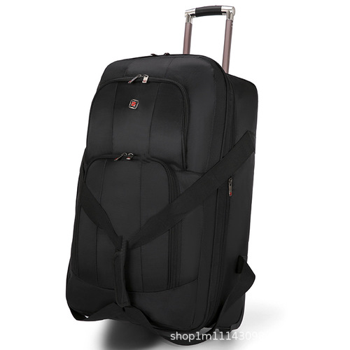 Large Capacity Wheeled Travel Suitcase, Extra Large Rolling Luggage, Airline Carry-On Bag, Foldable Work Bag