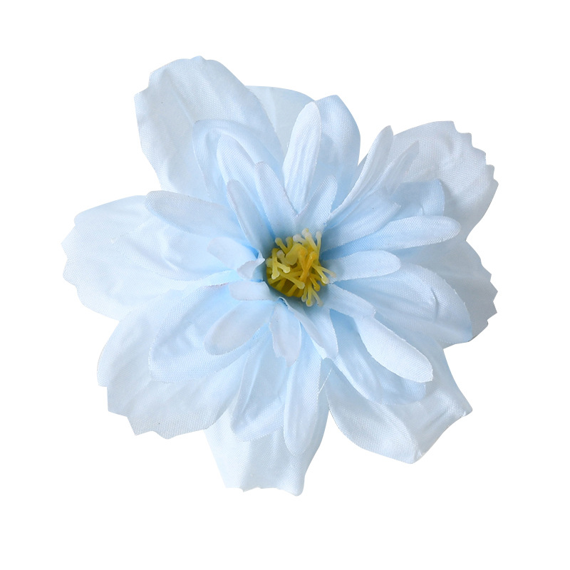 Simulación de flores azules DIY accesorios de cabeza de flores material de boda flor de flor flor flor de flor flor flor de pecho de flor de cabeza pared en el viento