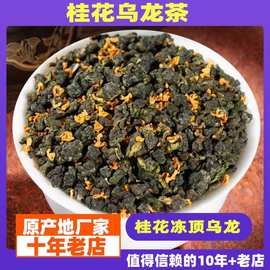 桂花乌龙茶浓香型窖制桂花茶叶2026新茶高山冻顶乌龙茶散袋装500g