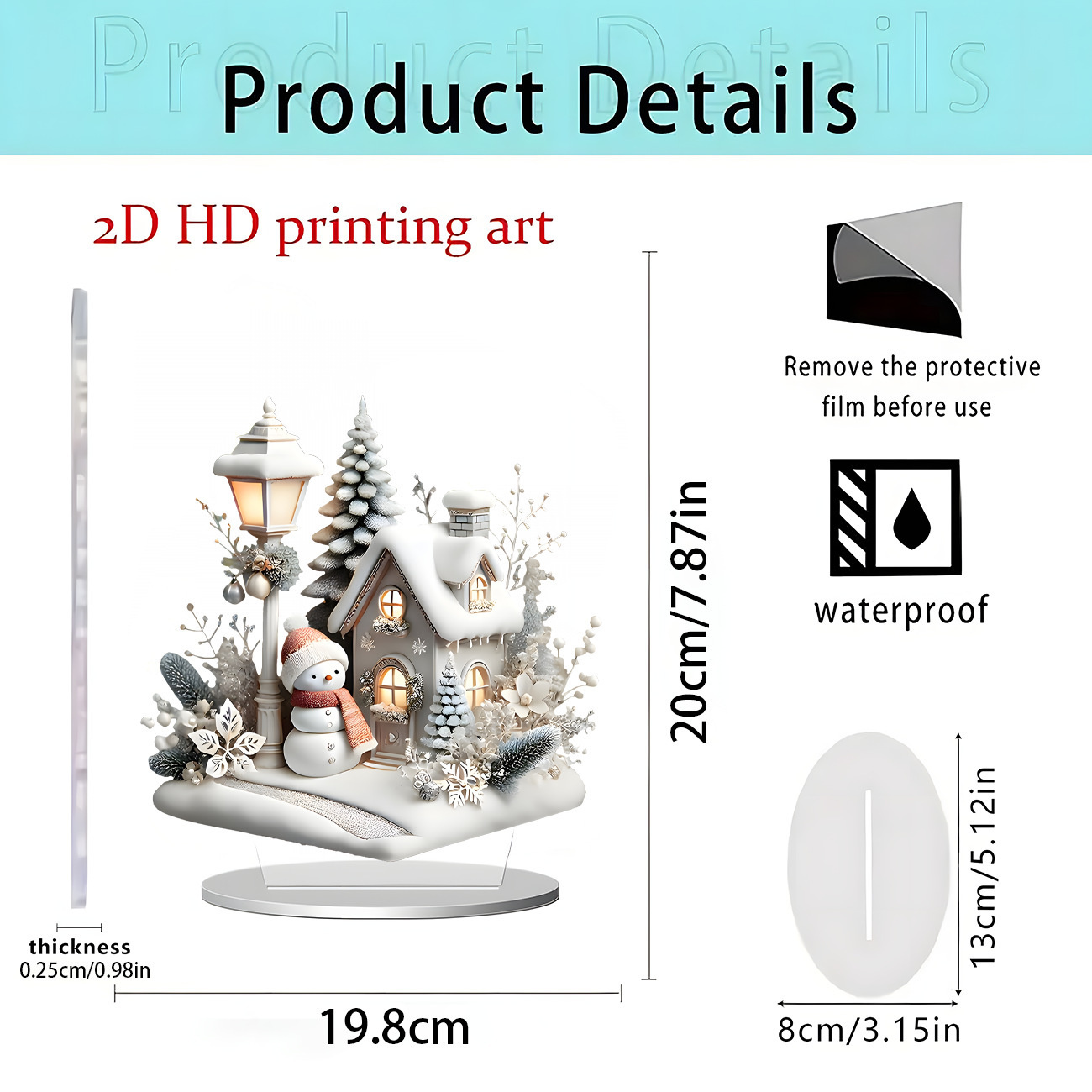 2026 nuevos productos transfronterizos Navidad Hot Sale Festival creativo temporada atmósfera decoración artesanía acrílica 2D