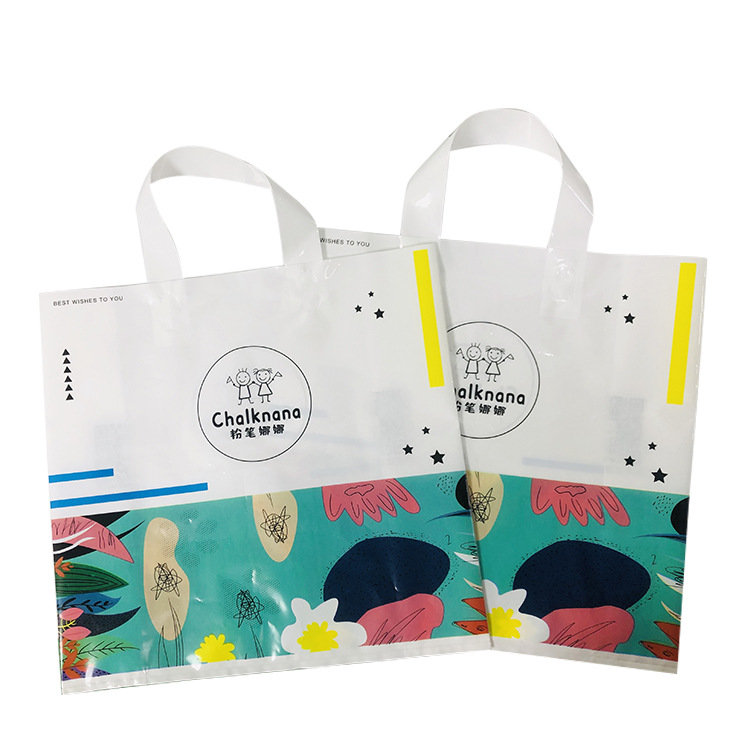 礼品袋塑料现货服装加印图案饰品pe彩印袋子购物袋手提袋塑料袋