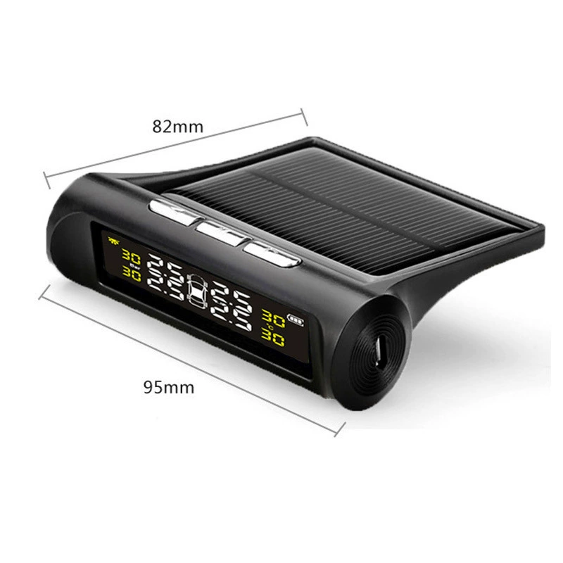 Солнечная беспроводная система мониторинга давления в шинах TPMS, датчик давления в шинах, внешний монитор давления