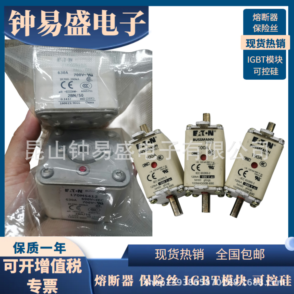 全新原装Bussmann熔断器170M4802 170M4806 170M4808全新现货