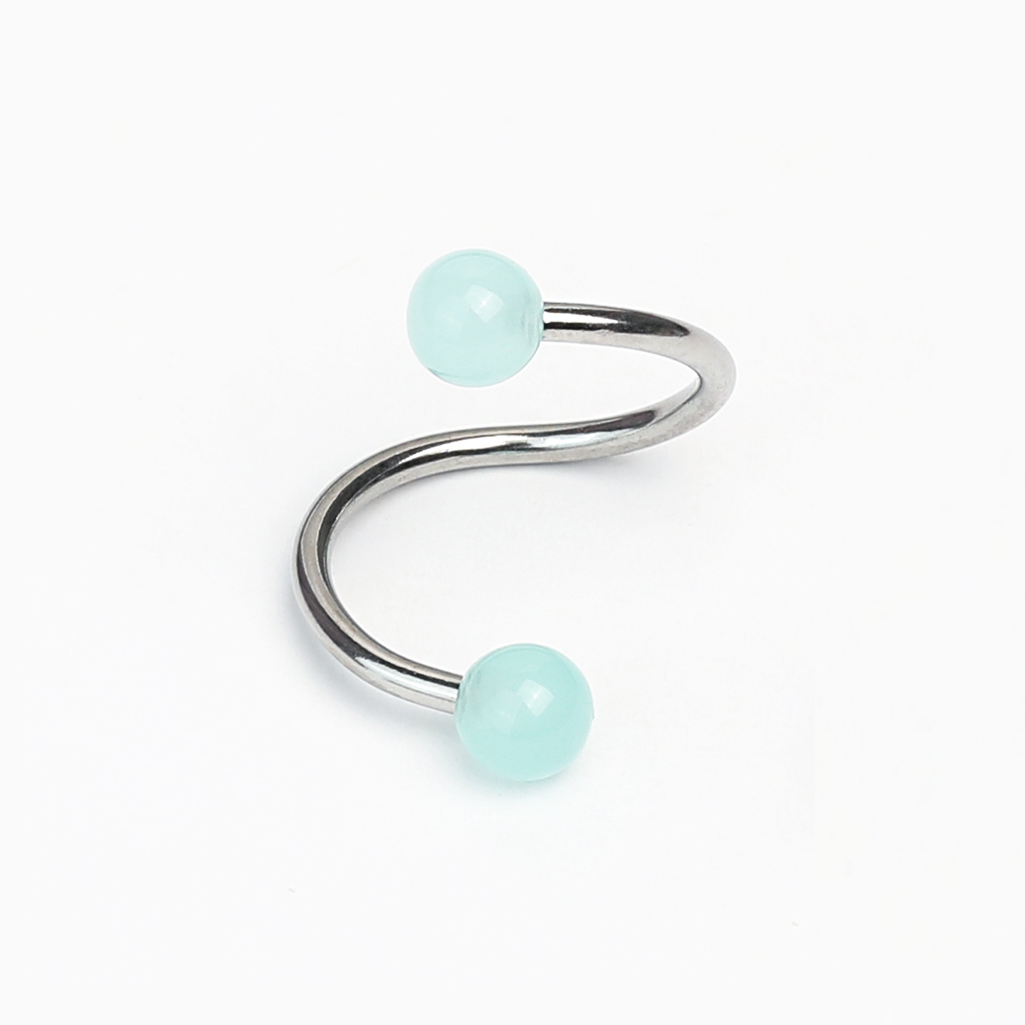 Labret stud lip piercing jewelry styling detail