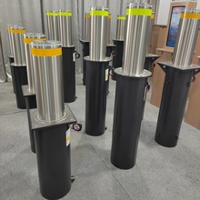 厂家生产304不锈钢全自动升降柱 219浅埋式升降柱 学校防撞升降柱