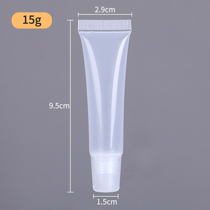 10g克ml毫升润唇膏唇彩唇釉化妆品眼霜乳透明白色软管瓶现货包材|undefined