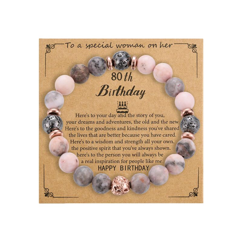 Amazon Cross-border New Fashion Natural Stone Beaded Bracelet Women's Day Goddess Day Birthday Gift Bracelet