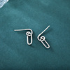 Small summer earrings, silver 925 sample, simple and elegant design