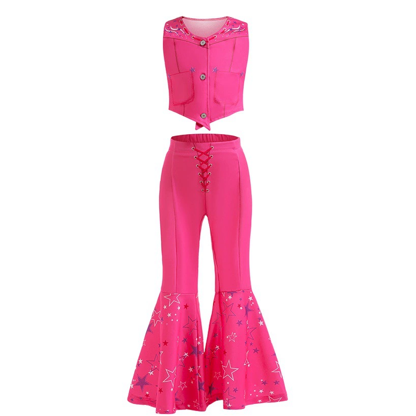 Европейский и американский Новый Косплей настоящий фильм Барби в одном стиле костюм для девочек сценический набор для похудения из двух частей