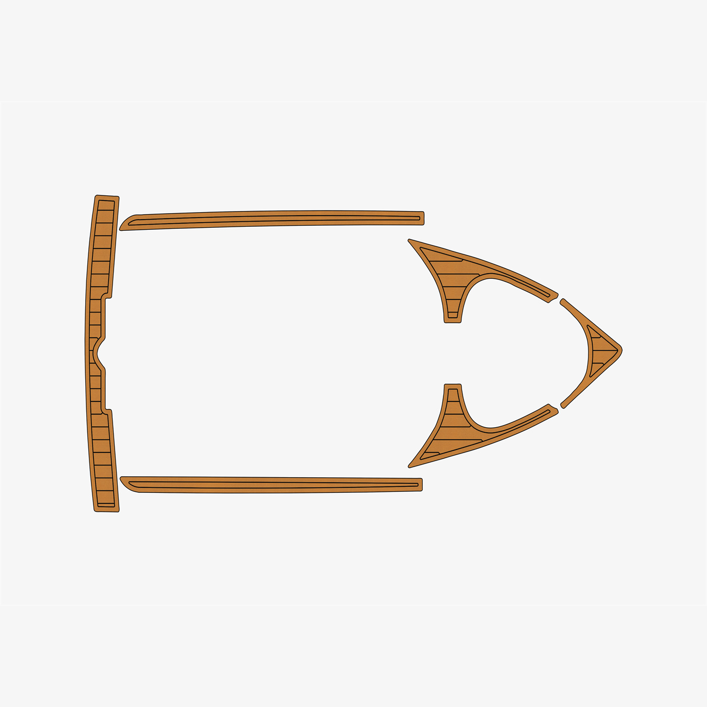 2003 Mastercraft 210 Maristar Faux EVA teak Marine Floor