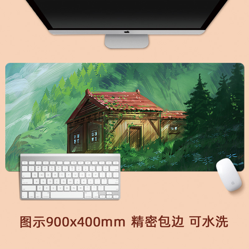 Van Gogh pintura al óleo paisaje pintura paisaje de gran tamaño estera del ratón paisaje retro artístico creativo bloqueo engrosada estera de la tabla