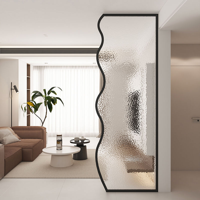 Bathroom Half Wall Waterprint Screen Modern Simple Thickened Changhong Glass Partition Entrance Living Room Stainless Steel