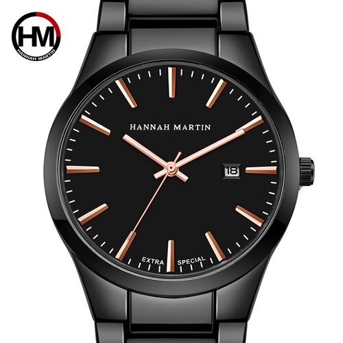Men's steel band waterproof watch new trendy brand men's simple fashion watch quartz watch men's watch
