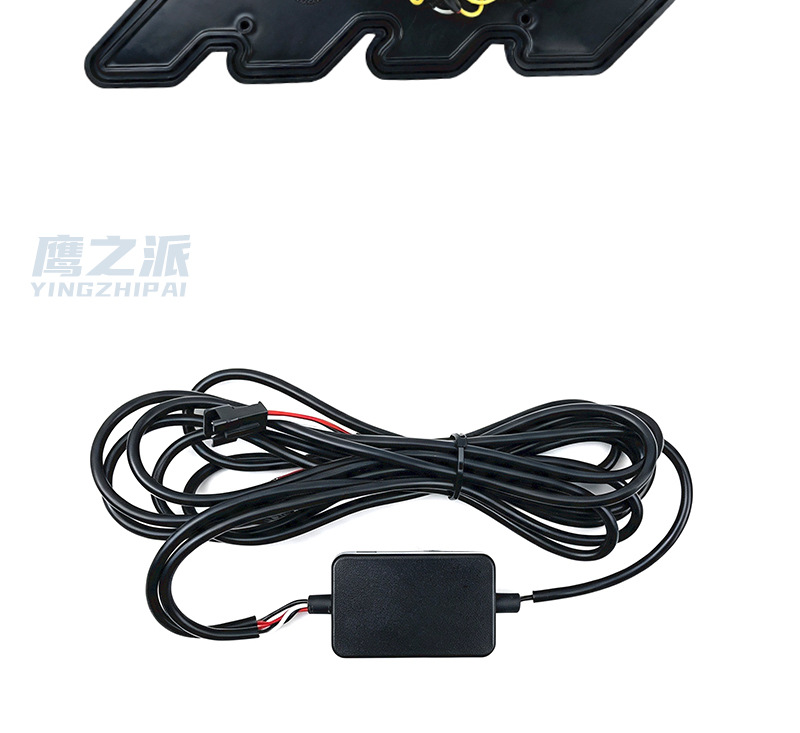 Universal car daytime running lights for Mustang, dynamic flowing light in white, yellow, and blue, original car fog light frame, cross-border exclusive product
