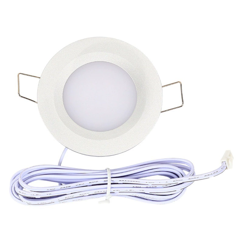 Оптовые светодиодные светильники для шкафов, небольшие встраиваемые светильники для гардеробных, популярные экспортные светильники для автофургонов 12V24V, сертифицированные светильники для кухни и ванной комнаты.