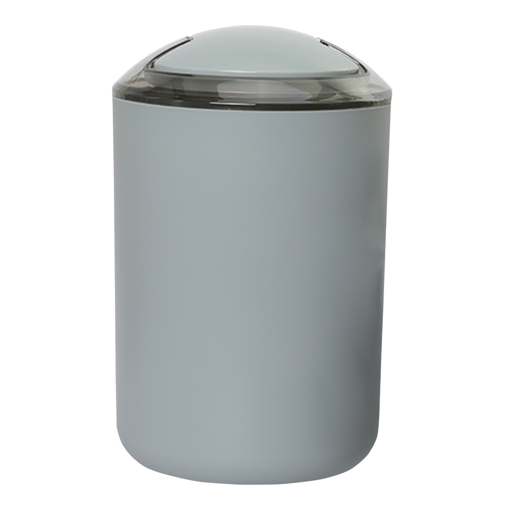 Color sólido basura con tapa cesta de papel higiénico hogar impermeable mecedora tapa basura puede cocina creativa Flip basura puede