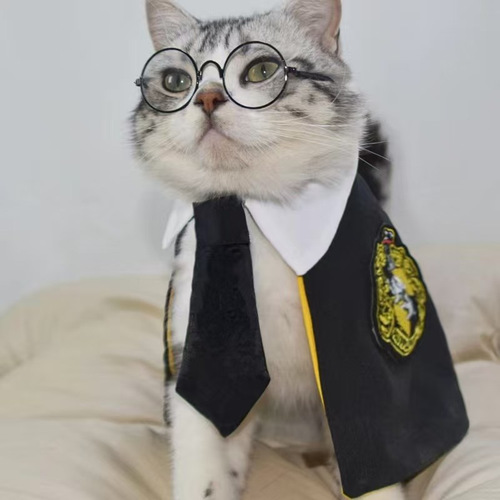 Cat Pet Dog Harry Potter Magic Cape College Cloak Small Dog Scarf Halloween Cape