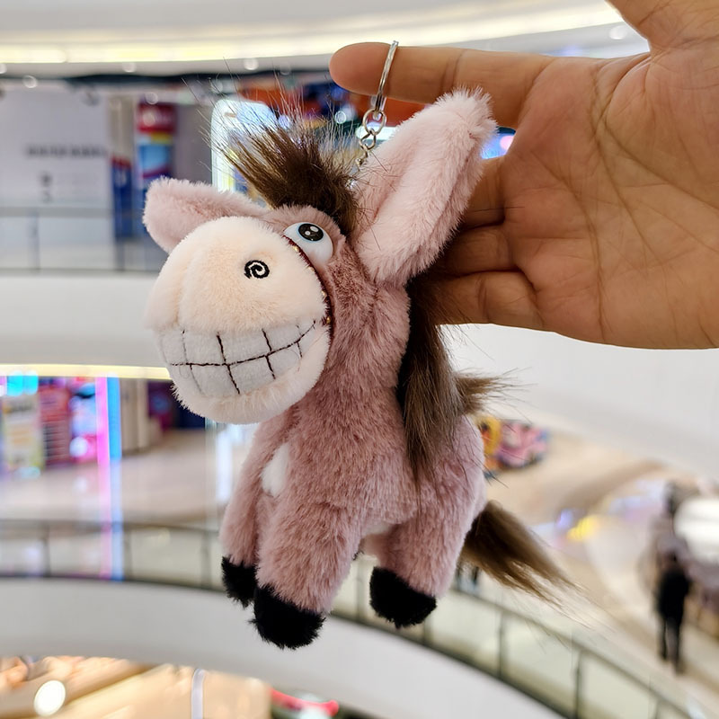 模擬動物ロバ人形ペンダントぬいぐるみ小さなロバ人形バッグペンダントキーホルダー人形ギフト|undefined