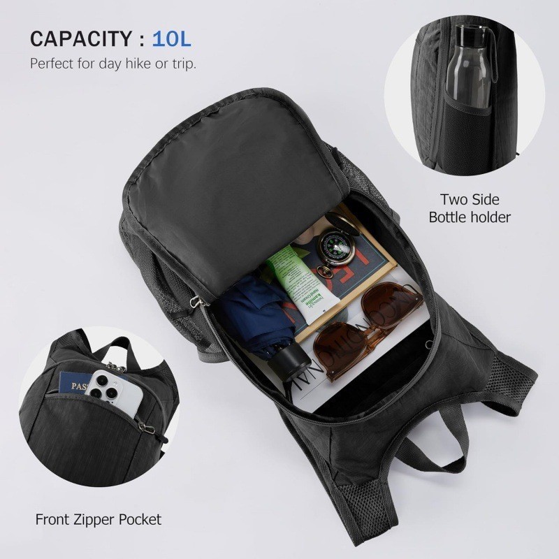 Lightweight Foldable Backpack For Hiking Climbing And Travel_voghion.com