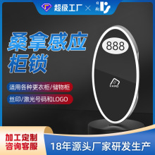 日翔智能锁更衣柜门锁电子储物柜子锁刷卡锁定制Logo和号码密码锁