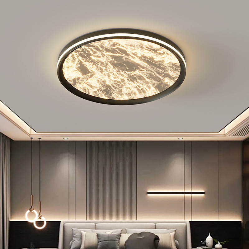 lámpara de dormitorio lámpara de techo lámpara de estudio italiana de espectro completo minimalista nube ultrafina dormitorio principal luces de habitación de alto nivel
