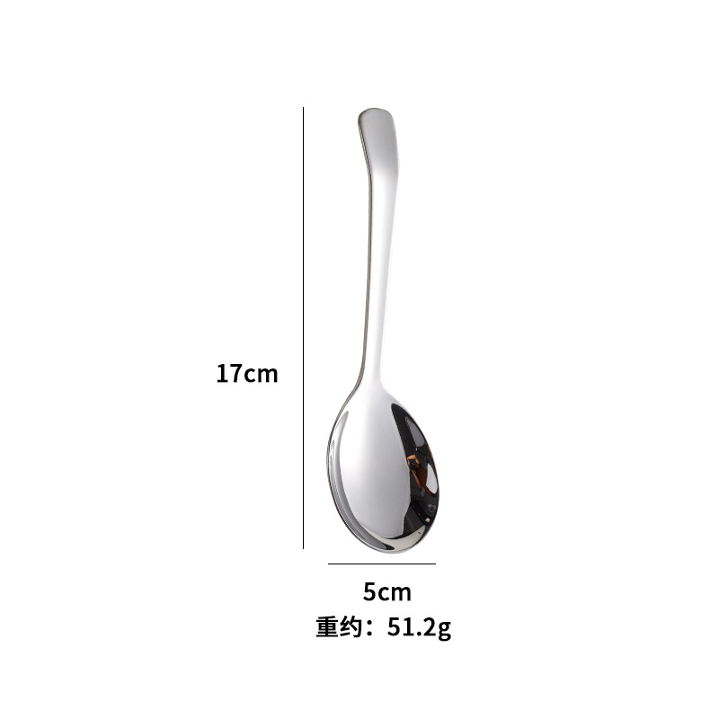손잡이가 긴 광택 있는 스푼