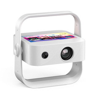 360-Degree Adjustable Projector Home Bedroom Wall Projection High Brightness Android A3 Automatic Focus Projector with Bracket