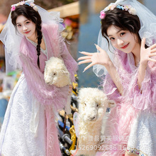 影楼新款小清新改良版藏族少女拉萨民族风藏袍个人旅拍写真摄影服