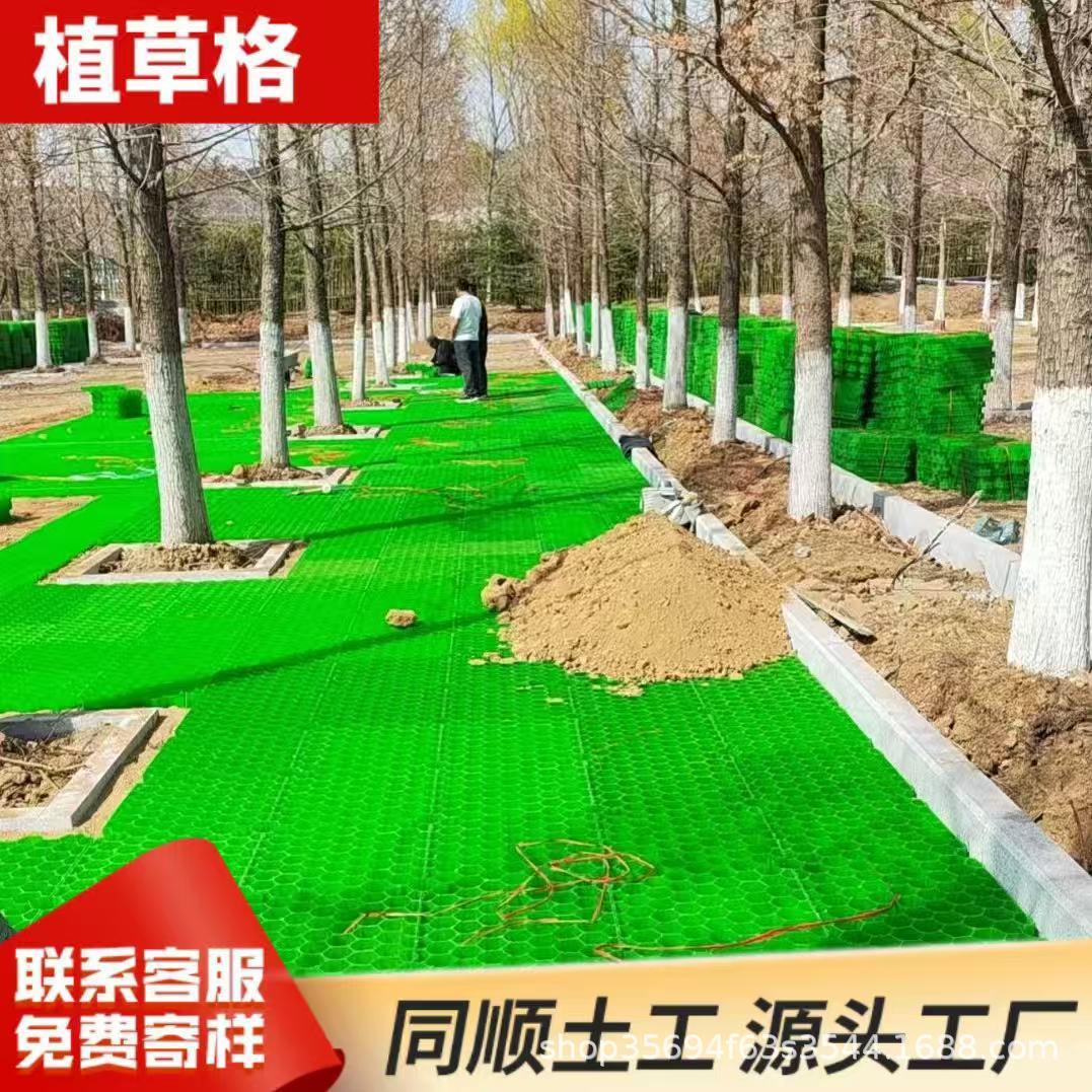 植草格抗压加强型绿化承重强消防车道草坪格生态停车场塑料植草格