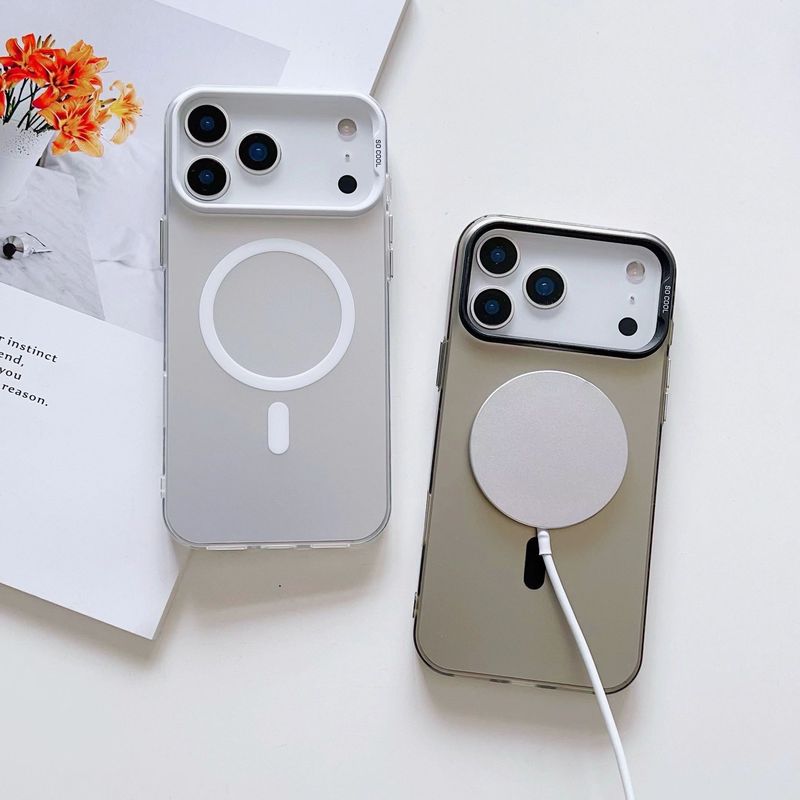 简约彩银磁吸适用iPhone17promax手机壳IMD跨境苹果16防摔保护套|undefined
