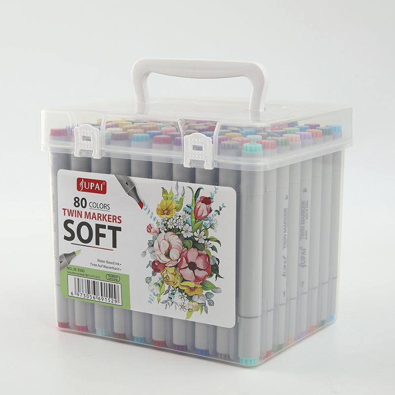 Marcador transfronterizo 80 traje de color pintura de doble cabeza marcador de color pincel de pintura a base de agua recomendar pluma de graffiti de arte