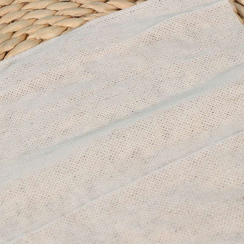 白色PET涤纶黏胶植物纤维半交叉水刺无纺布EF纹干湿卸妆巾布