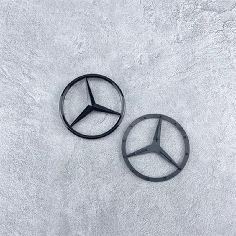 メルセデスベンツステアリングホイールロゴAクラスBクラスCクラスE300L CLA260 ML350 GLK300三叉ロゴに適しています。|undefined