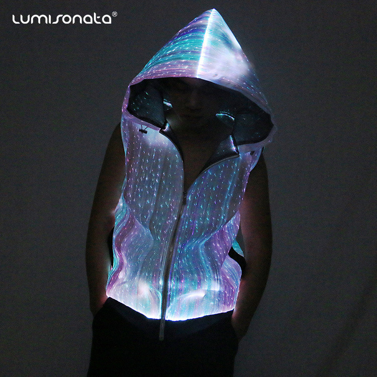 Luminous Clothes Amazon Export Luminous Jacket Fiber Optic Performance Clothing Nightclub Disco Sweatshirt Led Jacket Luminous Clothes Amazon Export Luminous Jacket Fiber Optic Performance Clothing Nightclub Disco Sweatshirt Led Jacket