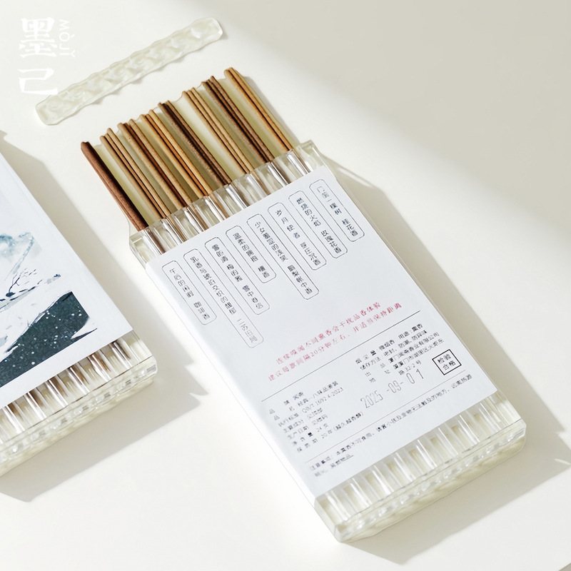 墨己线香品鉴装8味24根体验装家用室内香薰檀香净化空气初闻线香|undefined