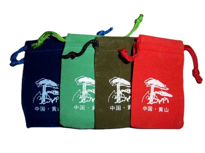移动电源绒布袋 绒布束口袋 彩色绒布袋