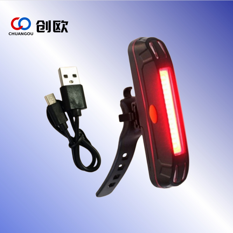 Luz trasera para bicicleta con carga USB, luz COB para ciclismo de montaña, luz indicadora de núcleo, luz trasera para sillín, equipo de ciclismo image 3