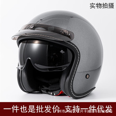 外国貿易国内売れ筋オートバイヘルメット 3/4 ハーフヘルメットレトロオートバイ電動ボトルクルーザー帽子